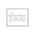 Picture of All You Need Is Love _GroupedProduct_Rectangle_Landscape_Framed_Matted_