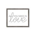 Picture of All You Need Is Love _GroupedProduct_Rectangle_Landscape_Framed_Matted_