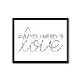 Picture of All You Need Is Love _GroupedProduct_Rectangle_Landscape_Framed_Matted_