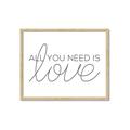 Picture of All You Need Is Love _GroupedProduct_Rectangle_Landscape_Framed_Matted_