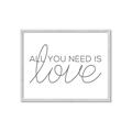 Picture of All You Need Is Love _GroupedProduct_Rectangle_Landscape_Framed_Matted_