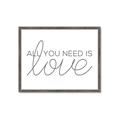Picture of All You Need Is Love _GroupedProduct_Rectangle_Landscape_Framed_Matted_