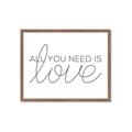 Picture of All You Need Is Love _GroupedProduct_Rectangle_Landscape_Framed_Matted_