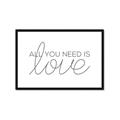 Picture of All You Need Is Love _GroupedProduct_Rectangle_Landscape_Framed_Matted_