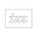 Picture of All You Need Is Love _GroupedProduct_Rectangle_Landscape_Framed_Matted_