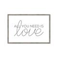 Picture of All You Need Is Love _GroupedProduct_Rectangle_Landscape_Framed_Matted_