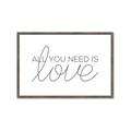Picture of All You Need Is Love _GroupedProduct_Rectangle_Landscape_Framed_Matted_