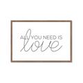 Picture of All You Need Is Love _GroupedProduct_Rectangle_Landscape_Framed_Matted_