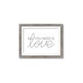 Picture of All You Need Is Love _GroupedProduct_Rectangle_Landscape_Framed_Matted_
