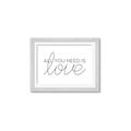 Picture of All You Need Is Love _GroupedProduct_Rectangle_Landscape_Framed_Matted_