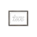 Picture of All You Need Is Love _GroupedProduct_Rectangle_Landscape_Framed_Matted_