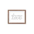 Picture of All You Need Is Love _GroupedProduct_Rectangle_Landscape_Framed_Matted_