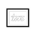 Picture of All You Need Is Love _GroupedProduct_Rectangle_Landscape_Framed_Matted_
