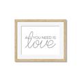 Picture of All You Need Is Love _GroupedProduct_Rectangle_Landscape_Framed_Matted_