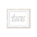 Picture of All You Need Is Love _GroupedProduct_Rectangle_Landscape_Framed_Matted_