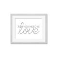 Picture of All You Need Is Love _GroupedProduct_Rectangle_Landscape_Framed_Matted_
