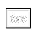 Picture of All You Need Is Love _GroupedProduct_Rectangle_Landscape_Framed_Matted_