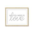 Picture of All You Need Is Love _GroupedProduct_Rectangle_Landscape_Framed_Matted_