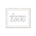 Picture of All You Need Is Love _GroupedProduct_Rectangle_Landscape_Framed_Matted_