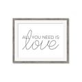 Picture of All You Need Is Love _GroupedProduct_Rectangle_Landscape_Framed_Matted_