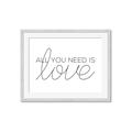 Picture of All You Need Is Love _GroupedProduct_Rectangle_Landscape_Framed_Matted_
