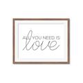 Picture of All You Need Is Love _GroupedProduct_Rectangle_Landscape_Framed_Matted_