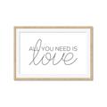 Picture of All You Need Is Love _GroupedProduct_Rectangle_Landscape_Framed_Matted_