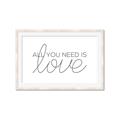 Picture of All You Need Is Love _GroupedProduct_Rectangle_Landscape_Framed_Matted_