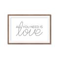 Picture of All You Need Is Love _GroupedProduct_Rectangle_Landscape_Framed_Matted_