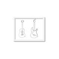 Picture of Guitar _GroupedProduct_Rectangle_Landscape_Framed_Matted_