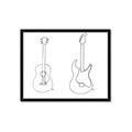 Picture of Guitar _GroupedProduct_Rectangle_Landscape_Framed_Matted_