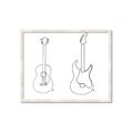 Picture of Guitar _GroupedProduct_Rectangle_Landscape_Framed_Matted_