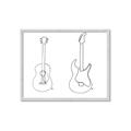 Picture of Guitar _GroupedProduct_Rectangle_Landscape_Framed_Matted_