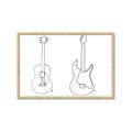 Picture of Guitar _GroupedProduct_Rectangle_Landscape_Framed_Matted_