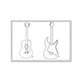 Picture of Guitar _GroupedProduct_Rectangle_Landscape_Framed_Matted_