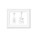 Picture of Guitar _GroupedProduct_Rectangle_Landscape_Framed_Matted_