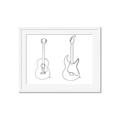 Picture of Guitar _GroupedProduct_Rectangle_Landscape_Framed_Matted_