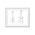 Picture of Guitar _GroupedProduct_Rectangle_Landscape_Framed_Matted_