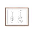 Picture of Guitar _GroupedProduct_Rectangle_Landscape_Framed_Matted_