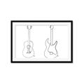 Picture of Guitar _GroupedProduct_Rectangle_Landscape_Framed_Matted_