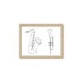 Picture of Saxophone _GroupedProduct_Rectangle_Landscape_Framed_Matted_