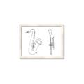 Picture of Saxophone _GroupedProduct_Rectangle_Landscape_Framed_Matted_