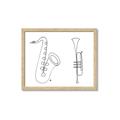 Picture of Saxophone _GroupedProduct_Rectangle_Landscape_Framed_Matted_