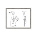 Picture of Saxophone _GroupedProduct_Rectangle_Landscape_Framed_Matted_