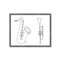 Picture of Saxophone _GroupedProduct_Rectangle_Landscape_Framed_Matted_