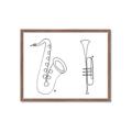 Picture of Saxophone _GroupedProduct_Rectangle_Landscape_Framed_Matted_