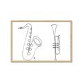 Picture of Saxophone _GroupedProduct_Rectangle_Landscape_Framed_Matted_