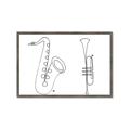 Picture of Saxophone _GroupedProduct_Rectangle_Landscape_Framed_Matted_