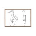 Picture of Saxophone _GroupedProduct_Rectangle_Landscape_Framed_Matted_