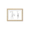 Picture of Saxophone _GroupedProduct_Rectangle_Landscape_Framed_Matted_